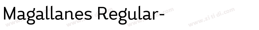 Magallanes Regular字体转换